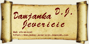Damjanka Jeveričić vizit kartica